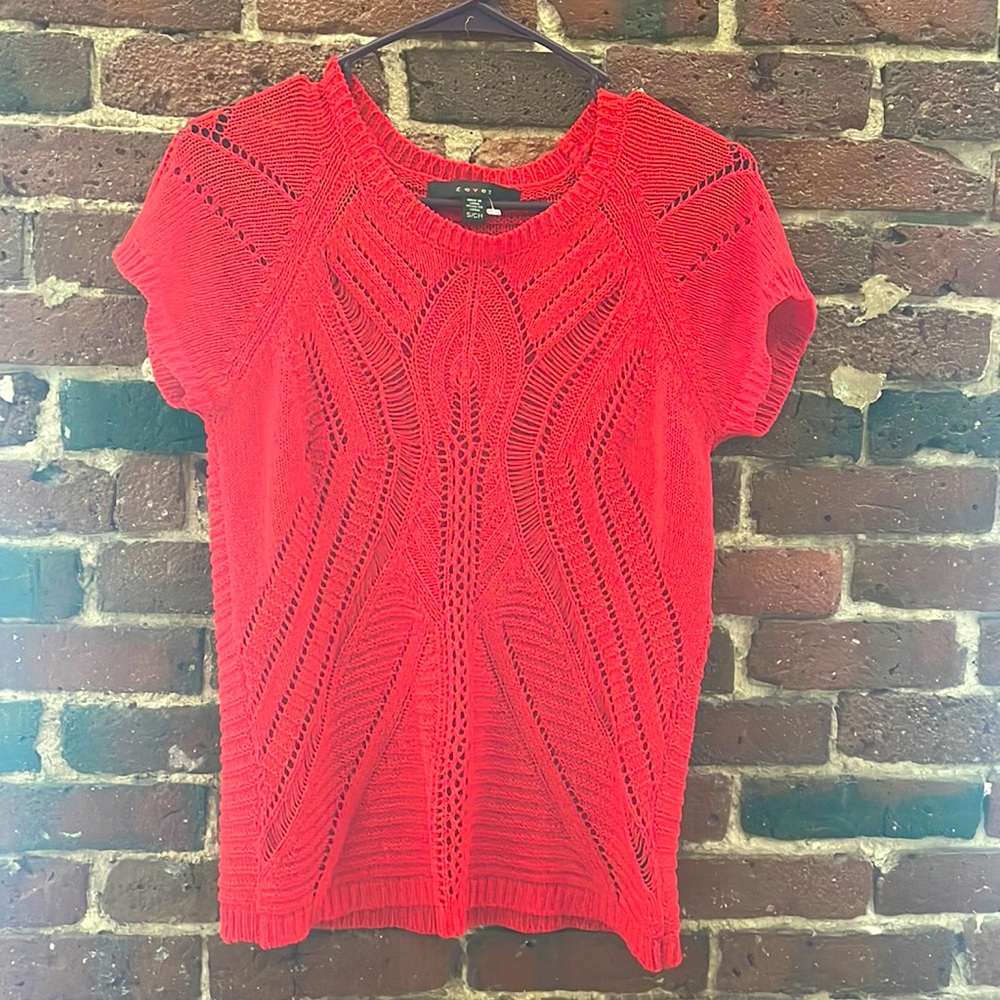 Red knit top. Perfect for Taylor Swift Red era